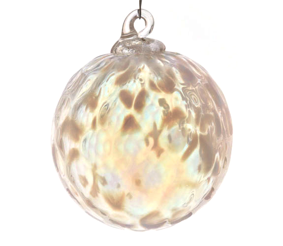 White Illusions Ornament by Glass Eye Studio